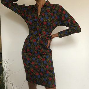 Stunning Guy Laroche Vintage Floral Dress